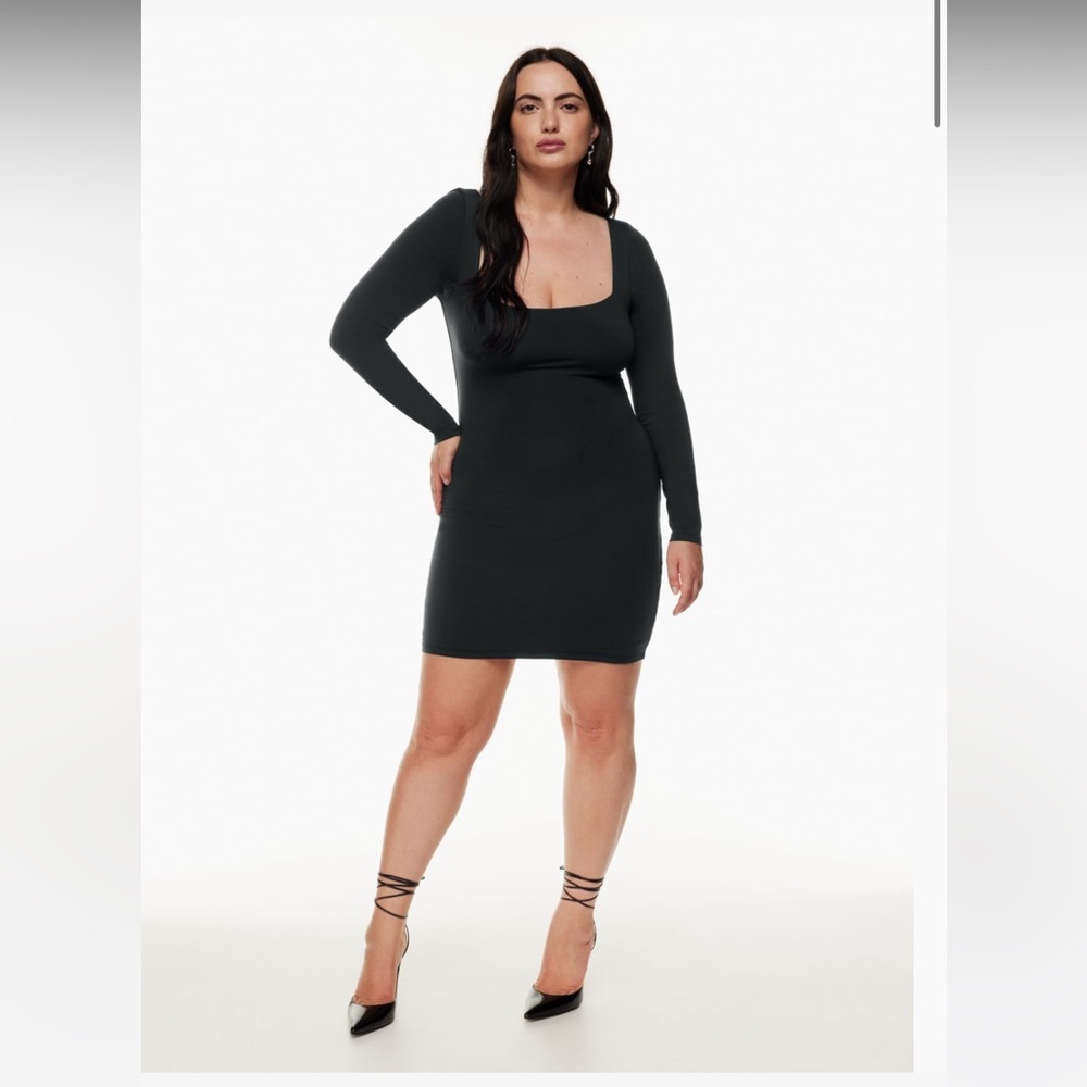 Aritzia Babaton Contour Squareneck Longsleeve Mini Dress Size Small